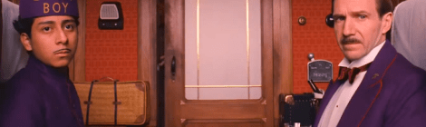 Tony Revolori and Ralph Fiennes in The Grand Budapest Hotel