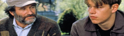 Robin Williams and Matt Damon in Good Will Hunting