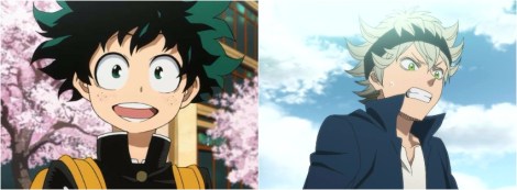 My Hero Academia Midoriya Versus Black Clover Asta Anime Character Comparison